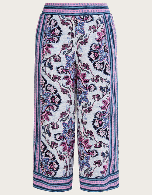 Floral Print Trousers in LENZING™ ECOVERO™ , Pink (PINK), large