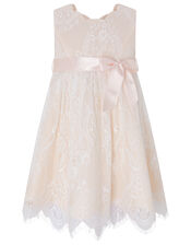 Baby Rebecca Lace Occasion Dress, Orange (PEACH), large