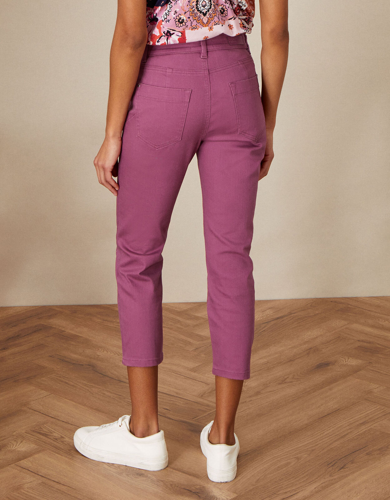 Cropped denim pants womens on sale