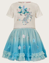 Unicorn Disco Dress, Blue (AQUA), large