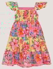 Baby Floral Print Dress, Pink (PINK), large