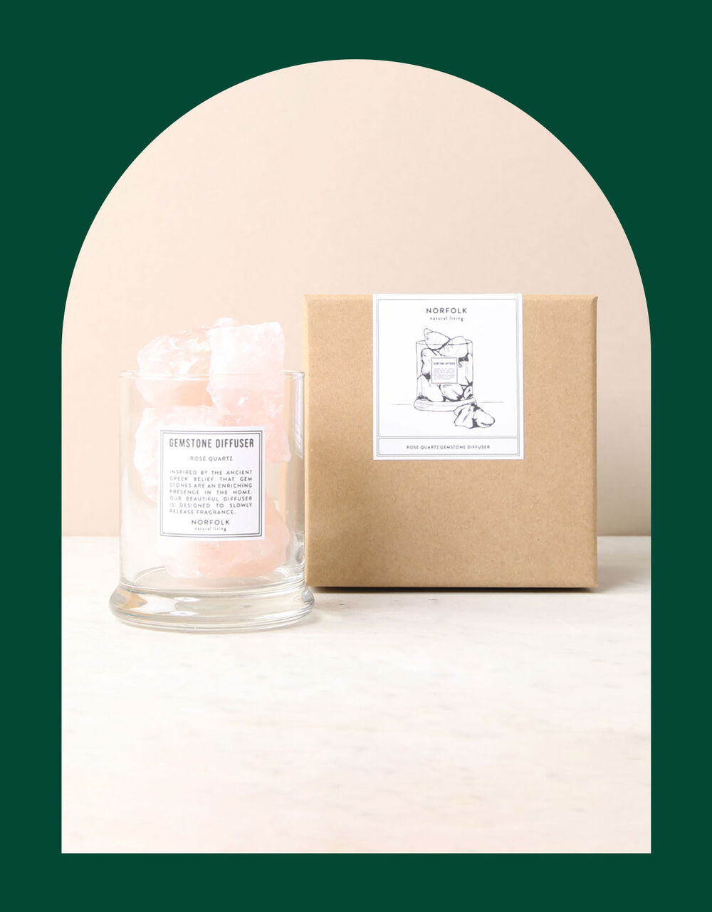 Women Home & Gifting | Norfolk Natural Living Rose Quartz Gemstone Diffuser - VX68157