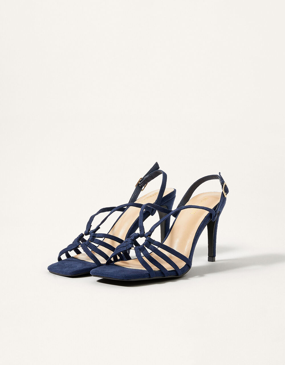Women Women's Shoes | Barely There Ring Detail Heels Blue - YB27654
