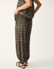 Arti Print Harem Trousers, Black (BLACK), large