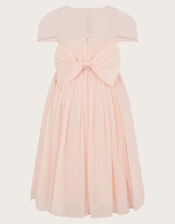 Claire Crinkle Chiffon Dress, Pink (PINK), large