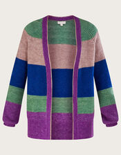 Super-Soft Edge to Edge Stripe Cardigan, Multi (MULTI), large