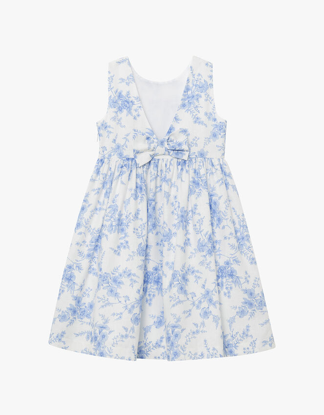 Trotters Maeva Big Bow Dress, Blue (BLUE), large