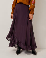 Elsie Frill Maxi Skirt, Purple (PURPLE), large