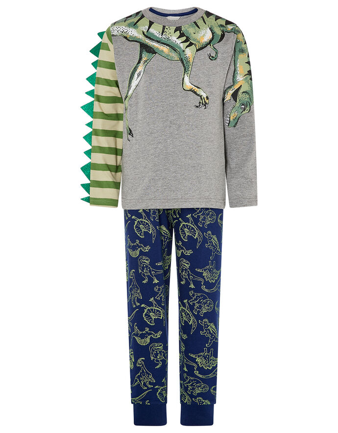 Dinosaur Pyjama Set Grey