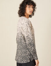 Olivia Ombre Animal Print Jumper , Ivory (IVORY), large