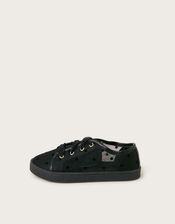 Polka Dot Princess Trainers , Black (BLACK), large