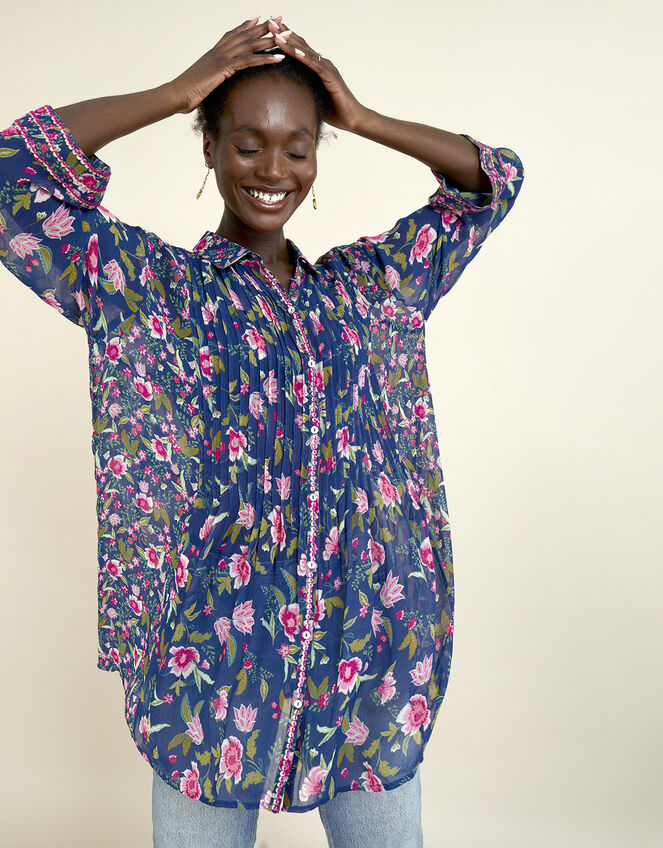 East Damson Top, Blue (BLUE), large