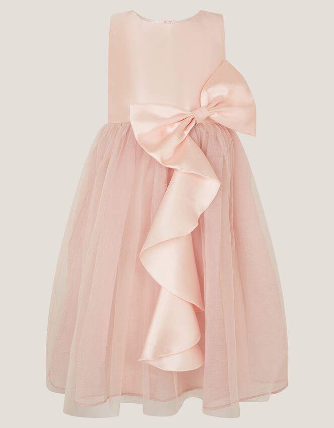 Waterfall Bow Tulle Dress, Pink (PINK), large