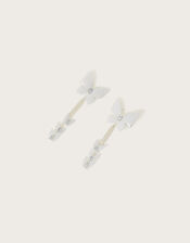 Cascading Butterfly Hair Clips Set of Two, , large