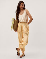 Eve Stripe Balloon Trousers, Ivory (IVORY), large