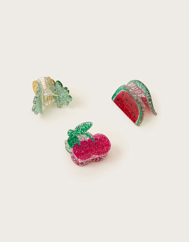 3-Pack Fruit Glitter Claw Clips, , large
