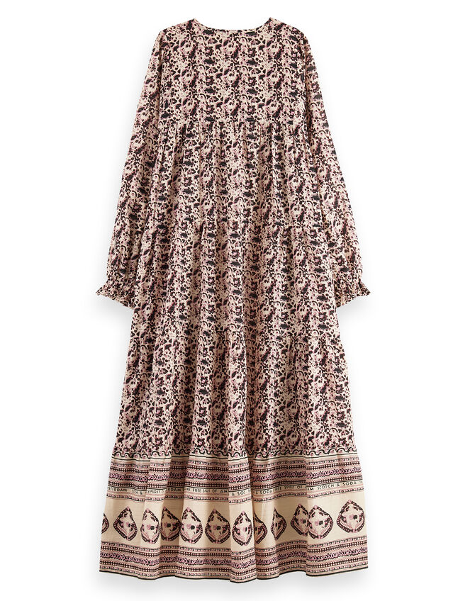 Scotch and Soda Print Maxi Dress, Multi (MULTI), large