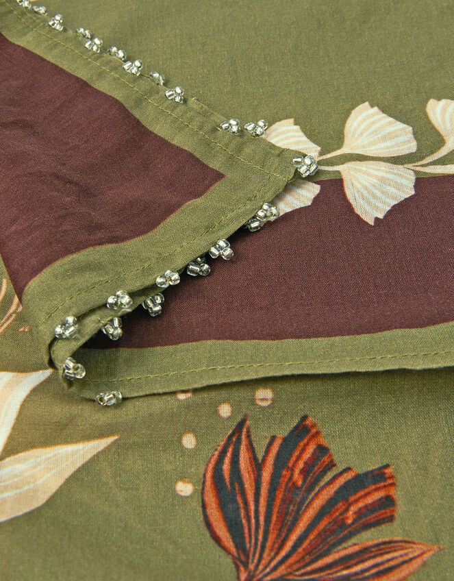 Ester Square Floral Print Scarf, , large