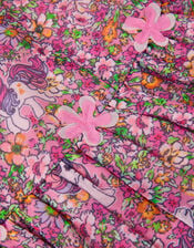 Monsoon x My Little Pony Ditsy Floral Print Dress, Multi (MULTI), large