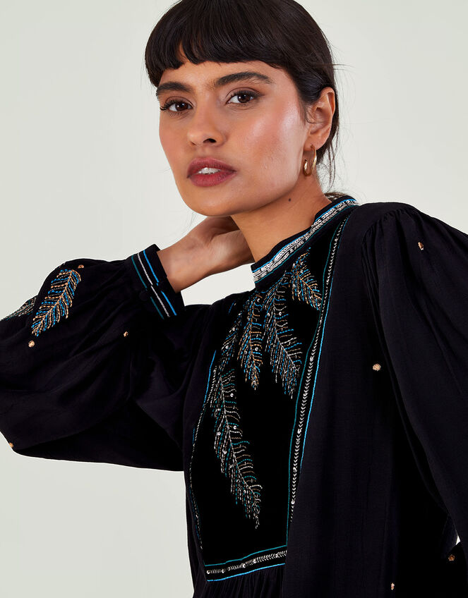 Casey Embroidered Blouse Black | Tops & T-shirts | Monsoon UK.