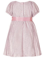 Baby Mercury Shimmer Pleated Dress, Pink (PINK), large