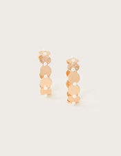 Coin Pearl Hoop Earrings, , large