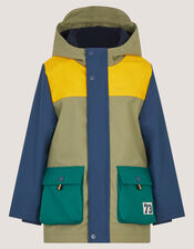 Water-Resistant Colourblock Rain Jacket, Multi (MULTI), large