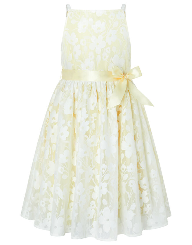 Lucille Floral Jacquard Dress Yellow