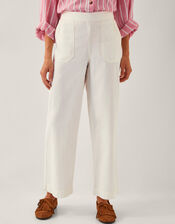 Harper Regular Wide Leg Jeans, Natural (ECRU), large