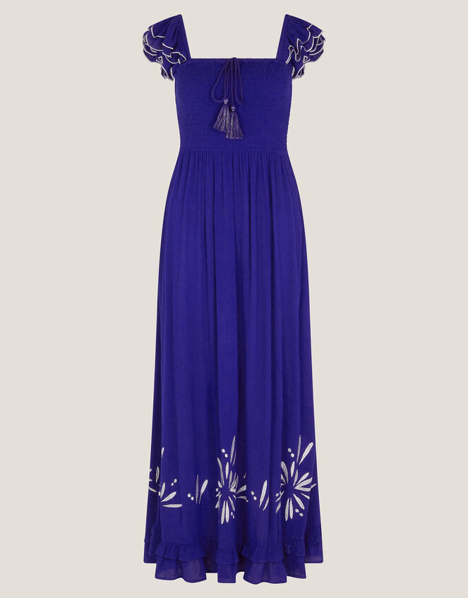Ardra Embroidered Maxi Sundress, Blue (BLUE), large