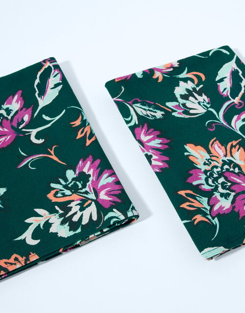 Floral Print Tea Towels, , large