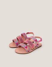 Embellished Strappy Sandals, Multi (MULTI), large