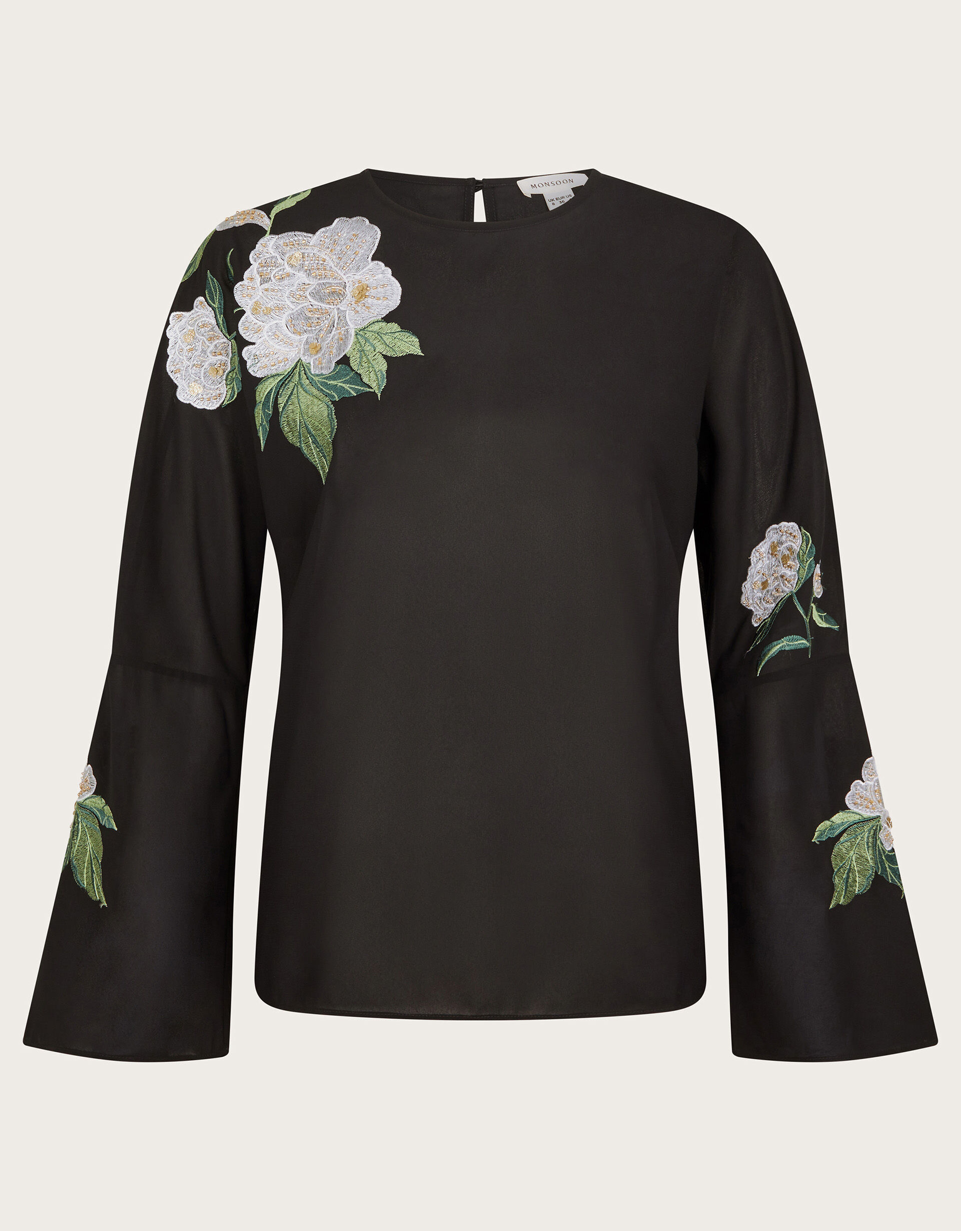 floral satin blouse