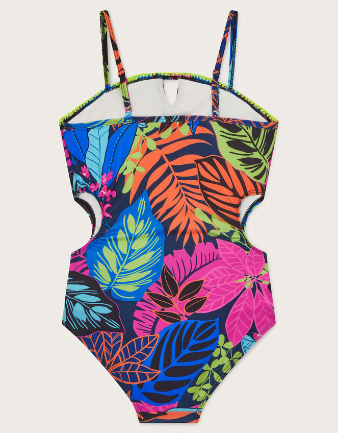 Palm Cut-Out Swimsuit , Multi (MULTI), large
