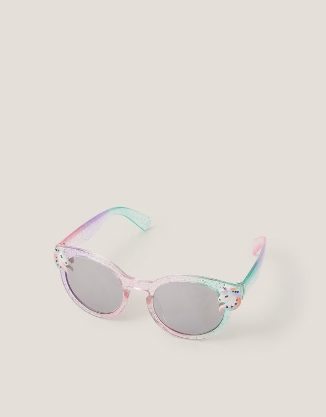 Unicorn Ombr&eacute; Round Sunglasses, , large
