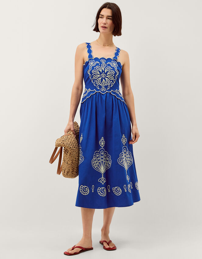 Keira Embroidered Midi Dress Blue | Day Dresses | Monsoon UK. Keira Embroidered Midi Dress Blue | Day Dresses | Monsoon UK.