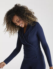 M Life New Awakening Long Sleeve Top, Blue (NAVY), large