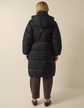 Nuala Padded Mid Length Coat, Black (BLACK), large