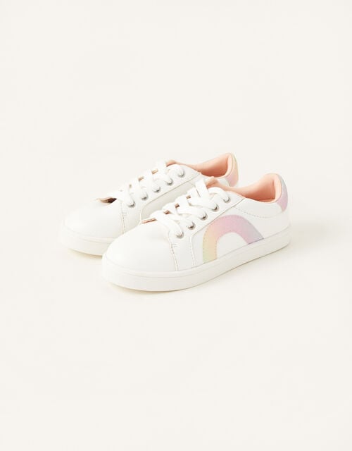 Ombre Rainbow Trainers, Ivory (IVORY), large