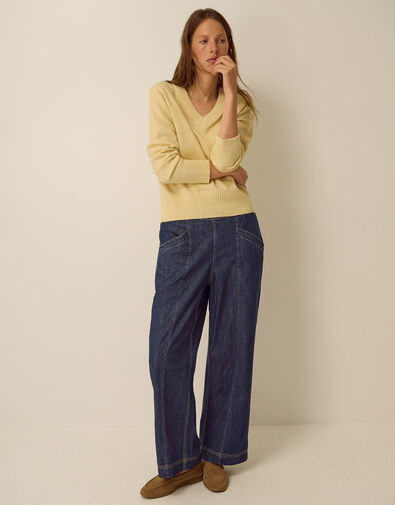 Harper Regular Wide Leg Jeans Blue