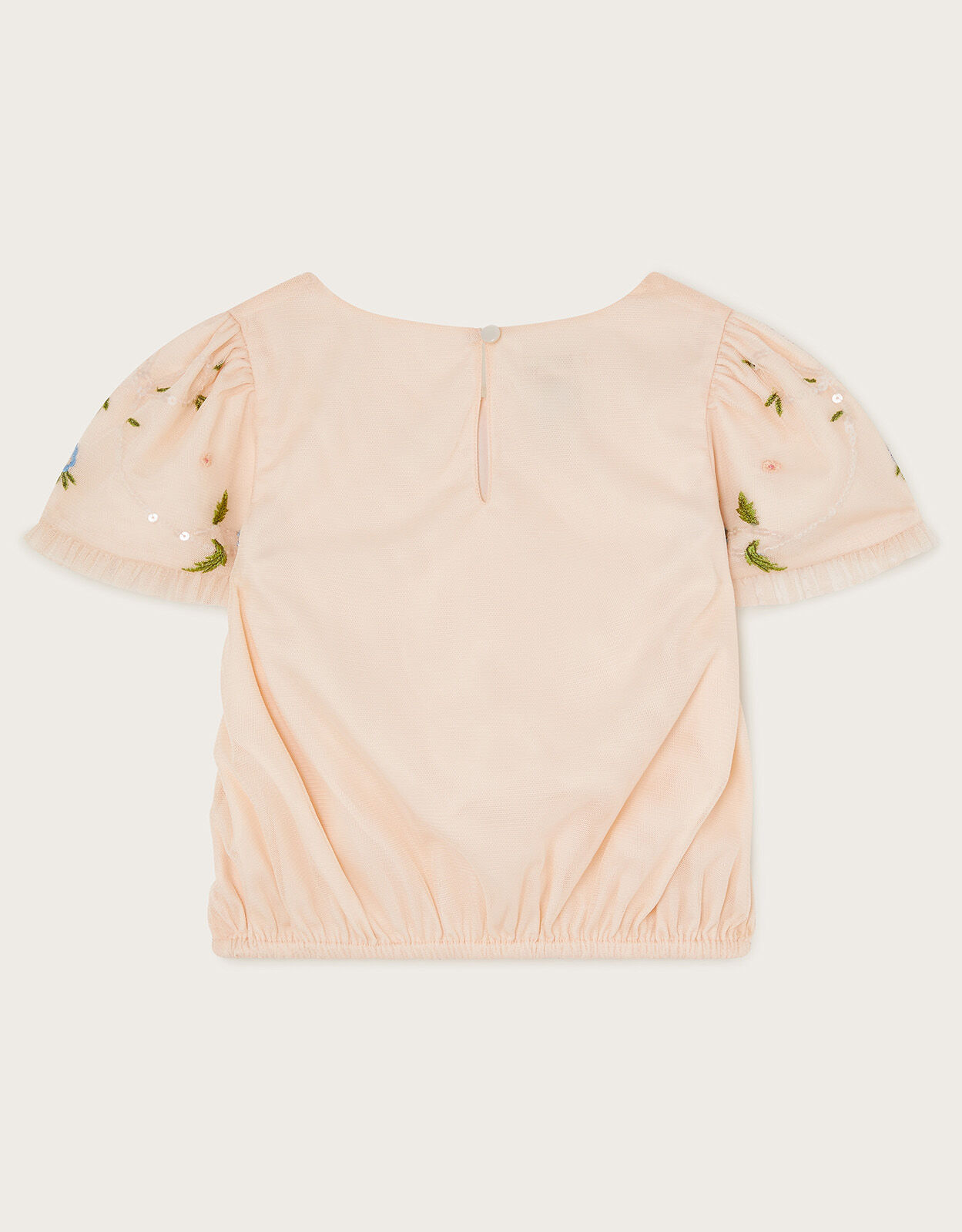 Tula Embellished Tulle Top Pink