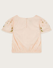 Tula Embellished Tulle Top, Pink (PINK), large