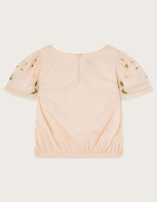 Tula Embellished Tulle Top, Pink (PINK), large