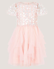 Inaya Floral Sequin Party Dress, Pink (PINK), large