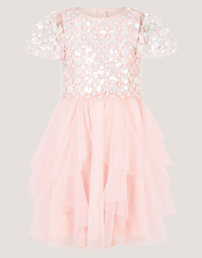 Inaya Floral Sequin Party Dress, Pink (PINK), large