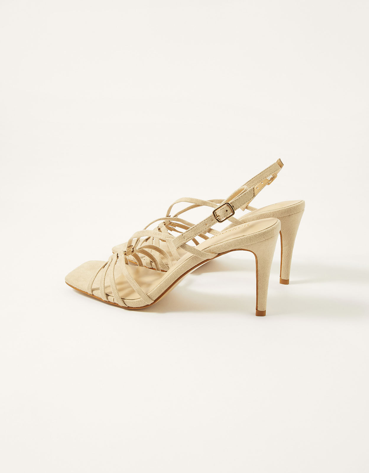 Barely There Ring Detail Heels Nude