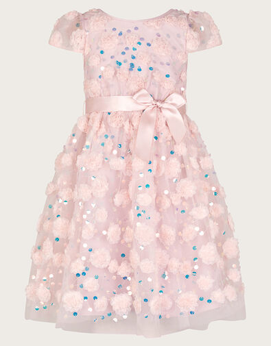 Cindy Rosette Dress, Pink (PINK), large