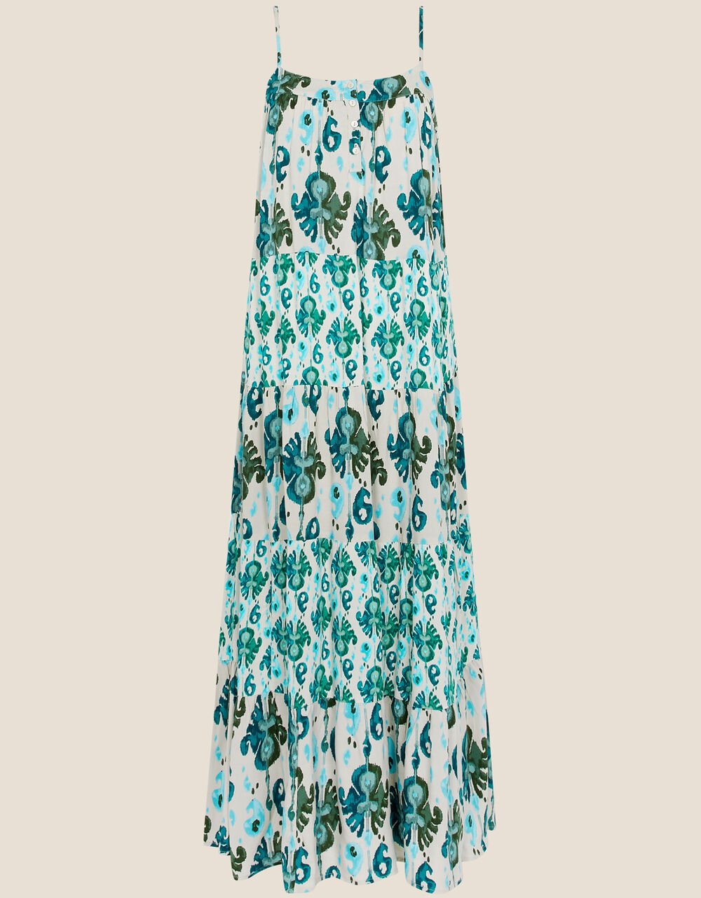 Heritage Print Midi Dress in LENZING™ ECOVERO™ Orange