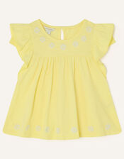 Daisy Trim Tee, Yellow (YELLOW), large
