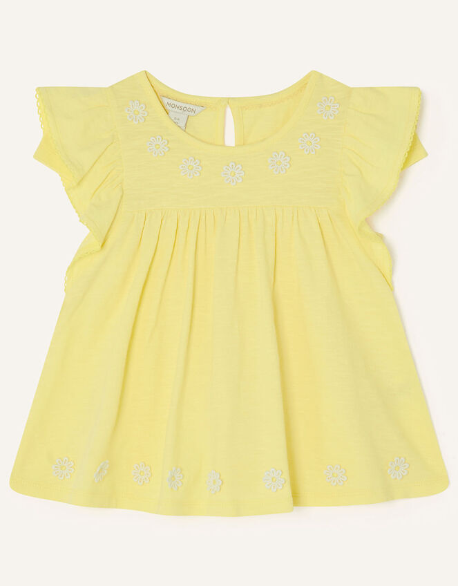 Daisy Trim Tee, Yellow (YELLOW), large